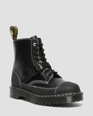  Dr Martens 1460 Tech Made in England Läder Snörstövlar Herr Svart