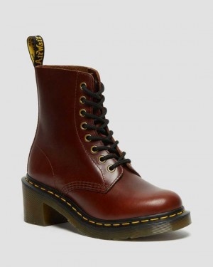  Dr Martens Clemency Läder Stövlar Dam Brun