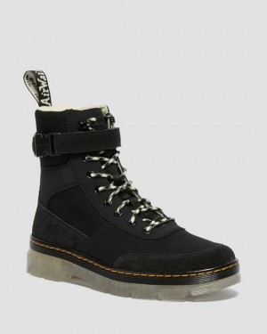  Dr Martens Combs Tech Superknit + Süet Kadın Bilekte Bot - Siyah