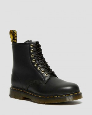  Dr Martens 1460 DM's Wintergrip Couro Botas Masculinas Pretas